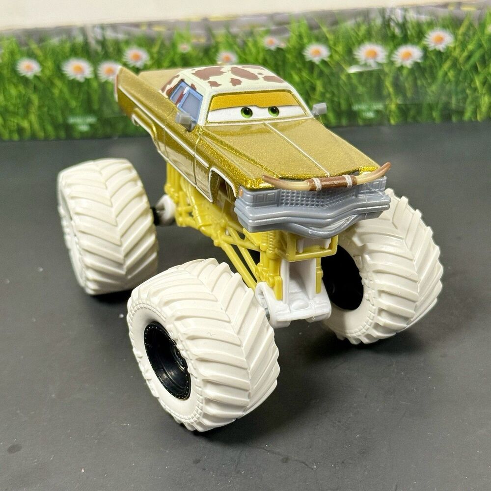 Disney Pixar Cars Custom Monster Truck Tex Dinoco 1:64 Scale